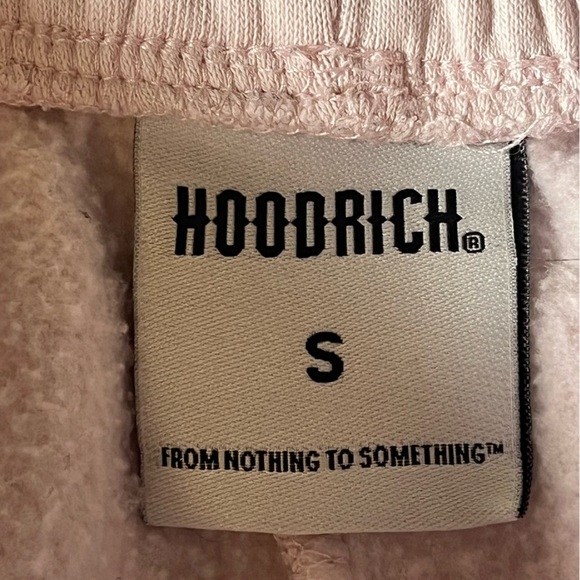 Hoodrich Muted Pink Sweatshirt Material Shorts, size Small - Picture 7 of 13
